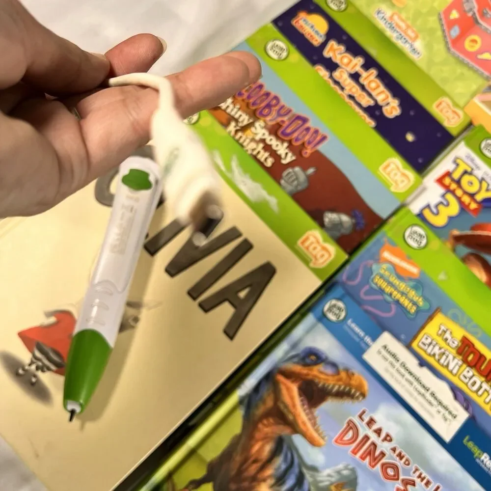 27 Leap Frog Tag/LeapReader Early Reading Interactive Books Lot + Pen, USB